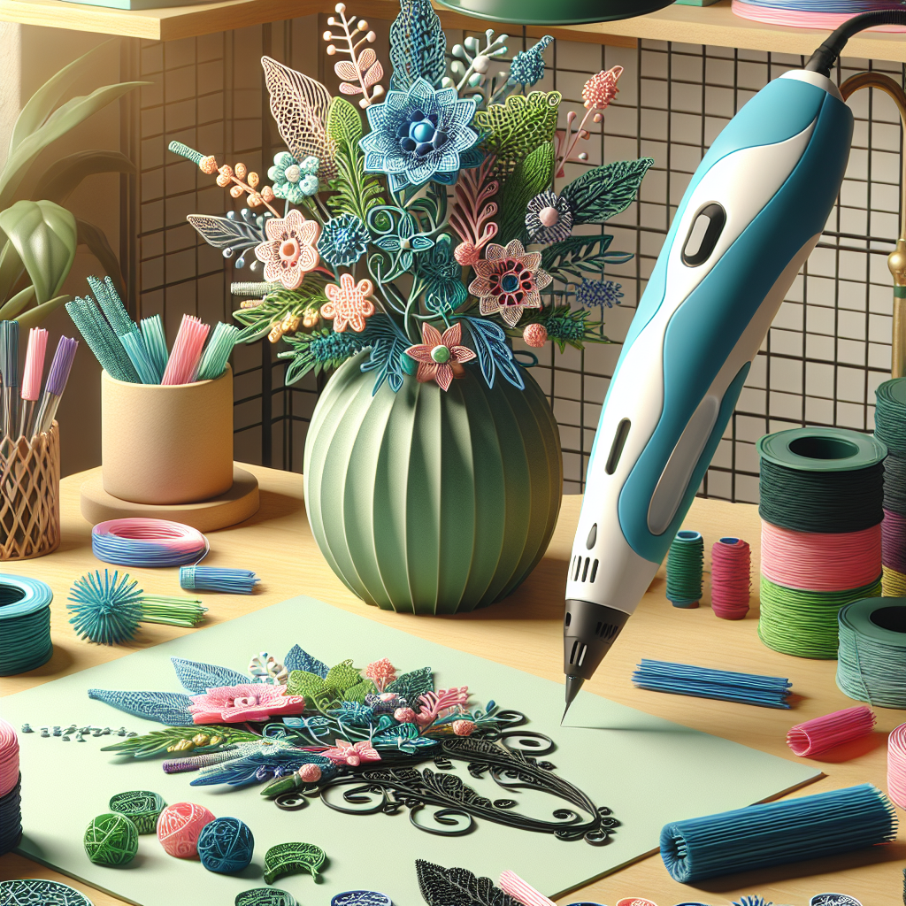 Bagaimana cara membuat tongkat taman dekoratif dengan pena 3D?