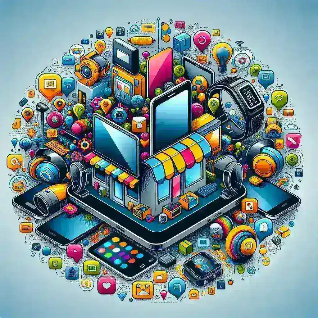 "Featured image of TikTok Shop showcasing a variety of electronic gadgets and smart devices, highlighting the platform's expansion into new categories."